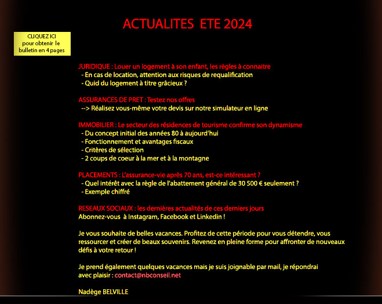 Newsletter 3ème trimestre 2024