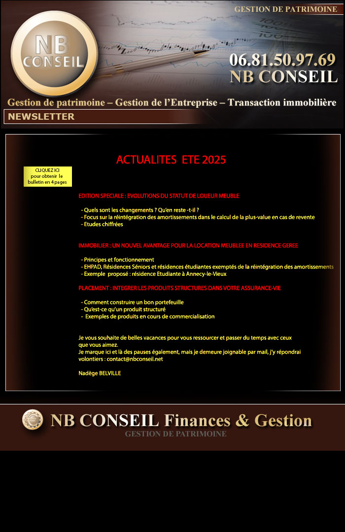 Newsletter 3ème trimestre 2025