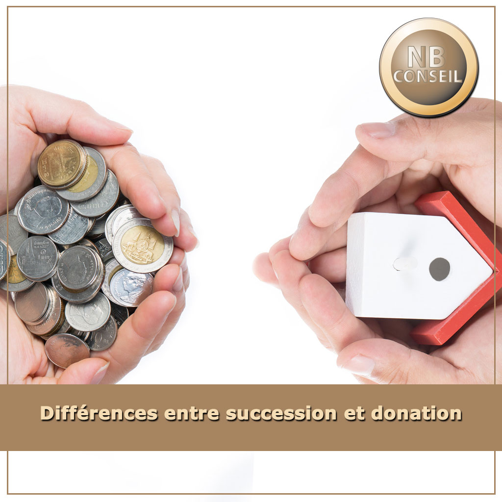 Différences entre succession et donation